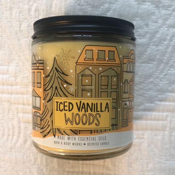 Bath & Body Works Other - Discontinued New Bath & Body Works Iced Vanilla Woods Scented Jar Candle